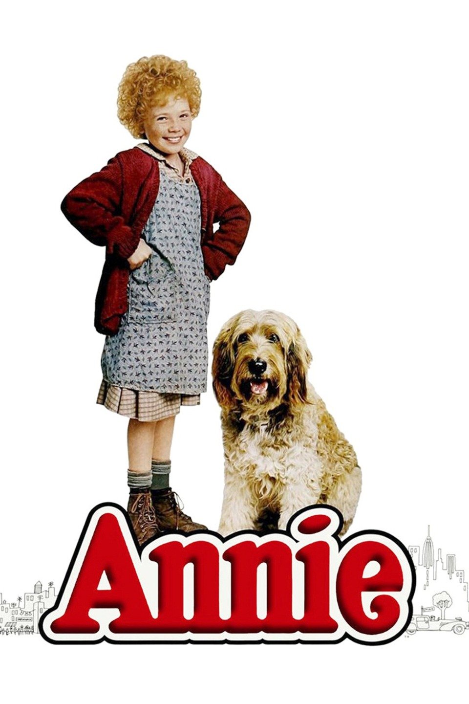 Annie. Movie poster. Aileen Quinn. Dog. 1982